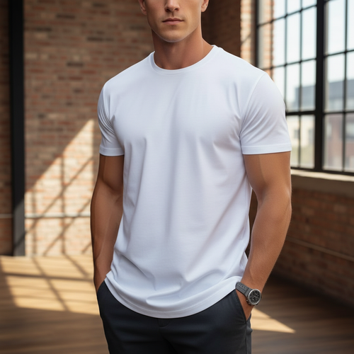 Classic Crewneck T-Shirt Short-Sleeved