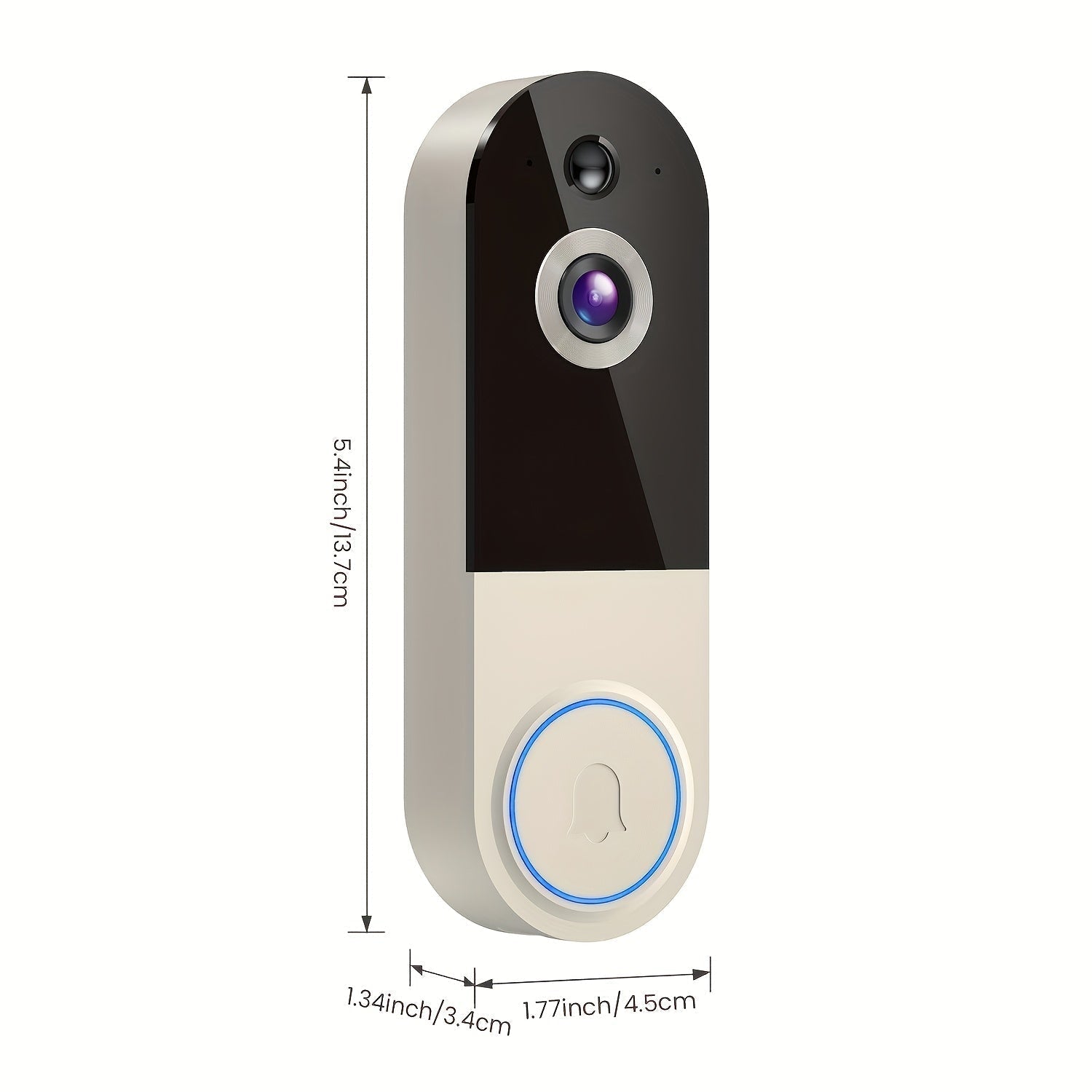 2K WiFi Video Doorbell — Wireless, Night Vision & Two-Way Talk