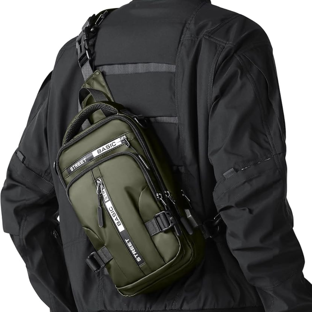 Compact Nylon Sling Bag — Crossbody Day Bag