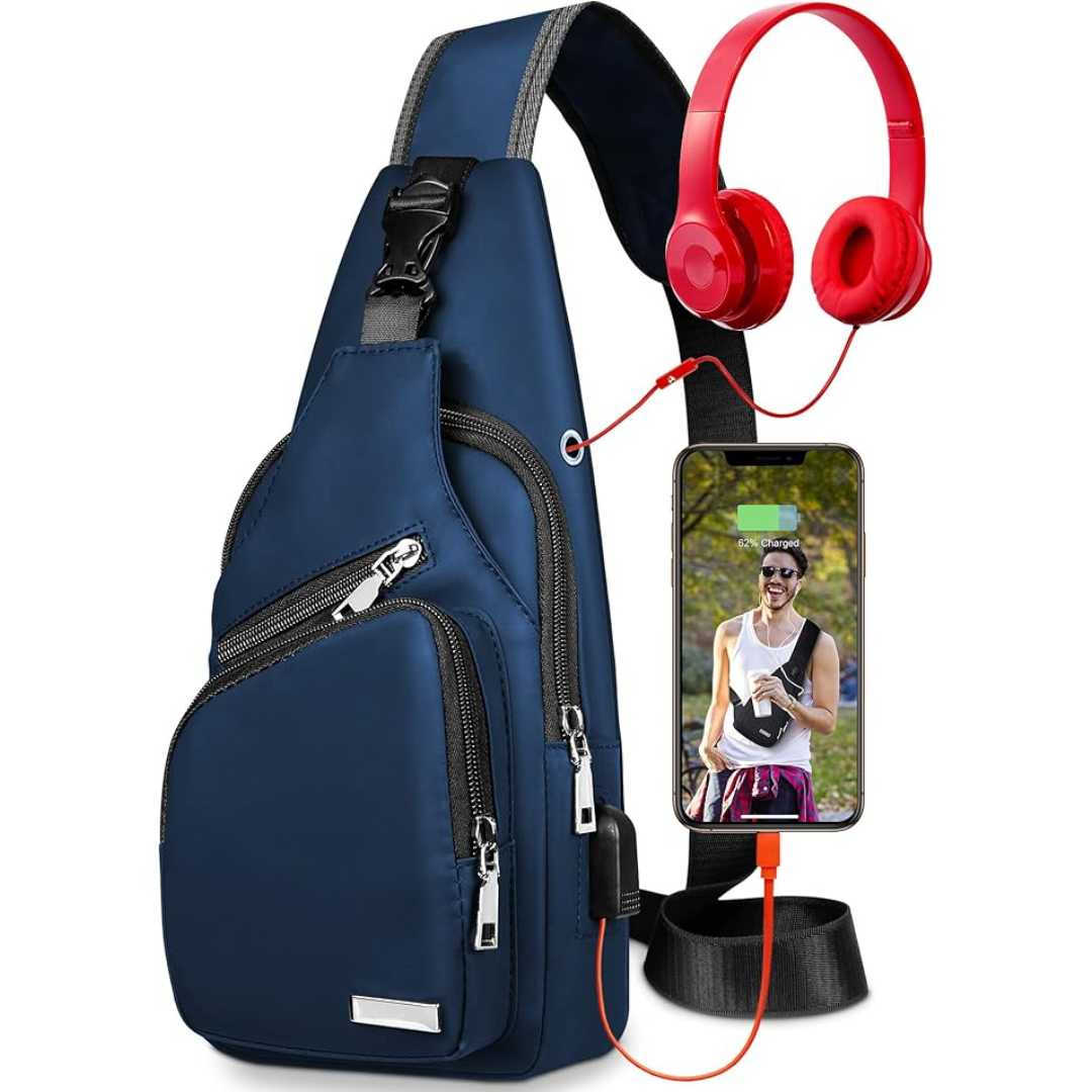 Waterproof sling bag color options for daily use