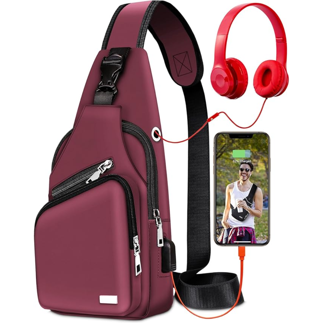 AdventureGear | Waterproof Sling Bag with Adjustable Strap | Lightweight Design for Active Women and Men