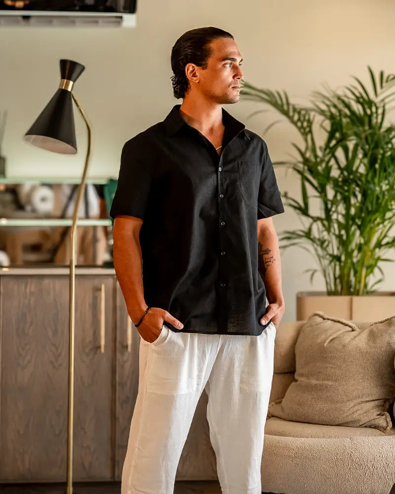 Women's Cape Town - Linen Shirt (Shortsleeve) 1