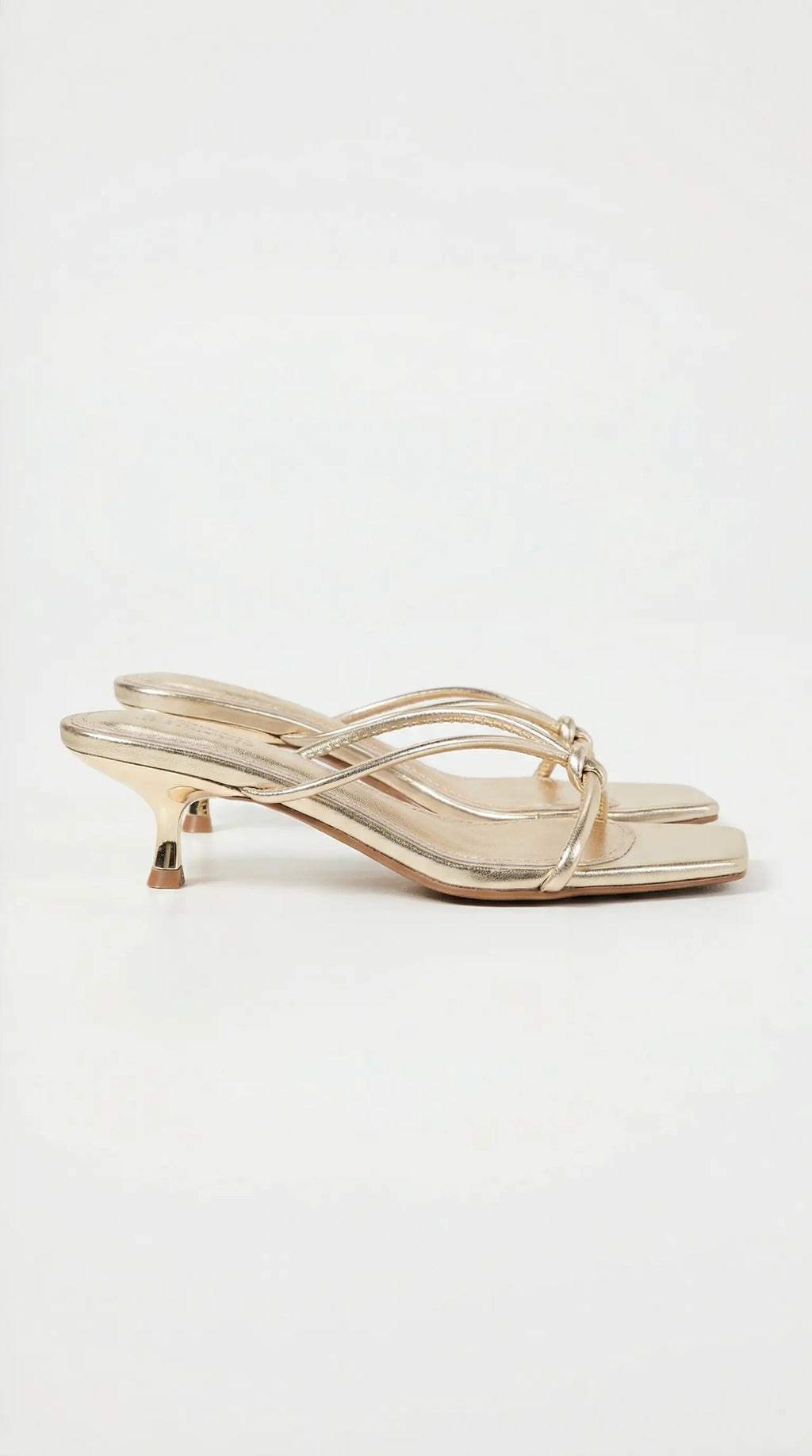 Women's Christina Collection | Mules Shoes with Knotted Metallic Straps | Elegant Slip-On Design for All-Day Comfort | P 0