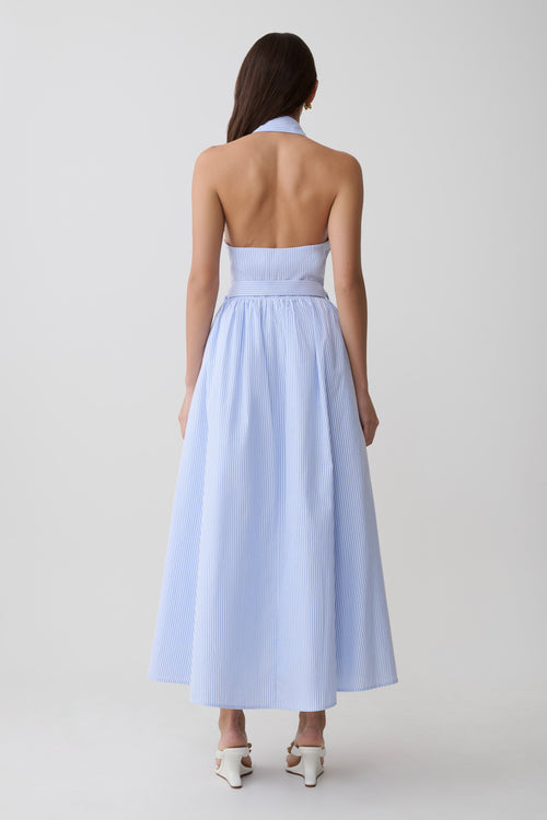 Collared A-Line Midi Dress — Vintage Buttons