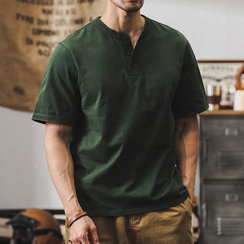Classic Vintage | Men's T Shirt with Breathable Cotton & Loose Fit | Versatile Style for Casual and Business Wear