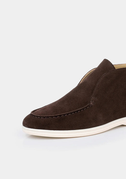 Women's Coffee Classic Suede City Loafers 1