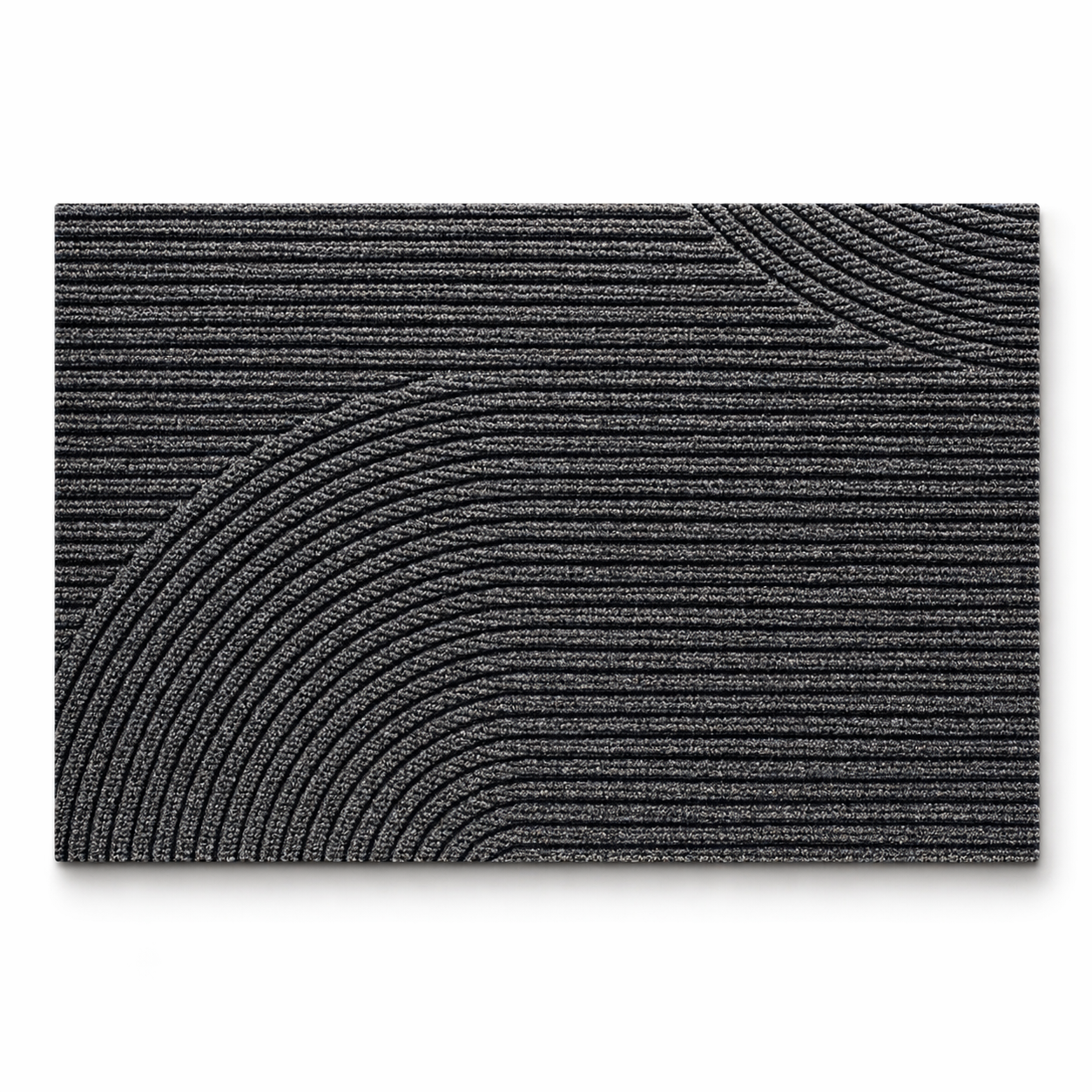 Grey non-slip door mat