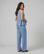 Elaine Collection | Wide-Leg & V-Neck Matching Set | Effortless Co-Ord