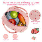 Elegant Pink – Insulated Lunch Bag with Large Capacity & Stylish...