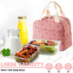 Elegant Pink – Insulated Lunch Bag with Large Capacity & Stylish...