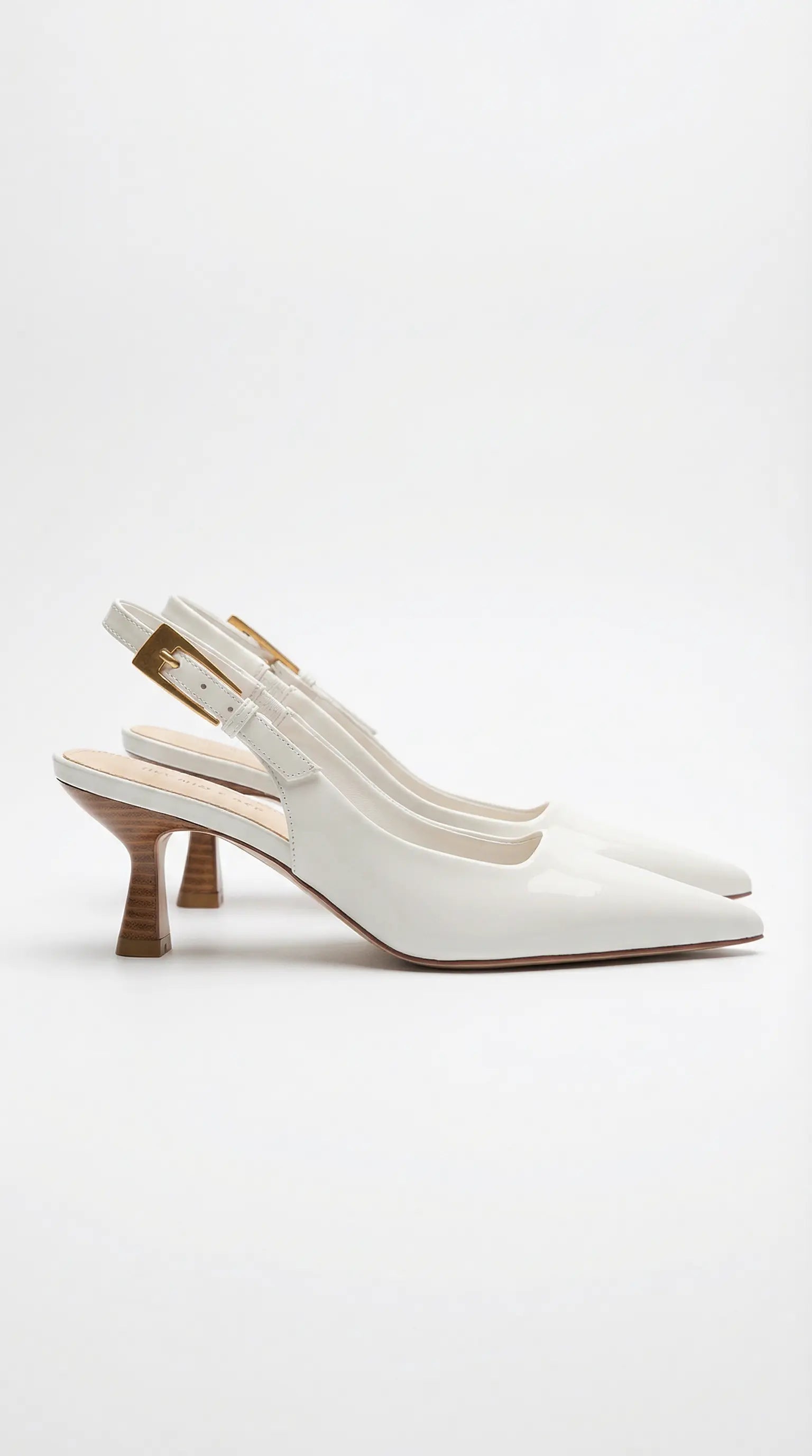 Women's Elizabeth Collection | Low Sling Back Court Heels with Glossy Patent Finish | Elegant Design for All-Day Comfort 6