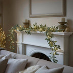 Lighted olive branches close up
