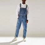 Man wearing urban utility overalls
