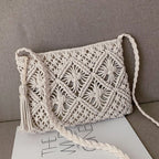 Gwen Collection | Woven Shoulder Bag with Trendy Boho Design | Stylish Accessory for Women