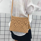 Gwen Collection | Woven Shoulder Bag with Trendy Boho Design | Stylish Accessory for Women