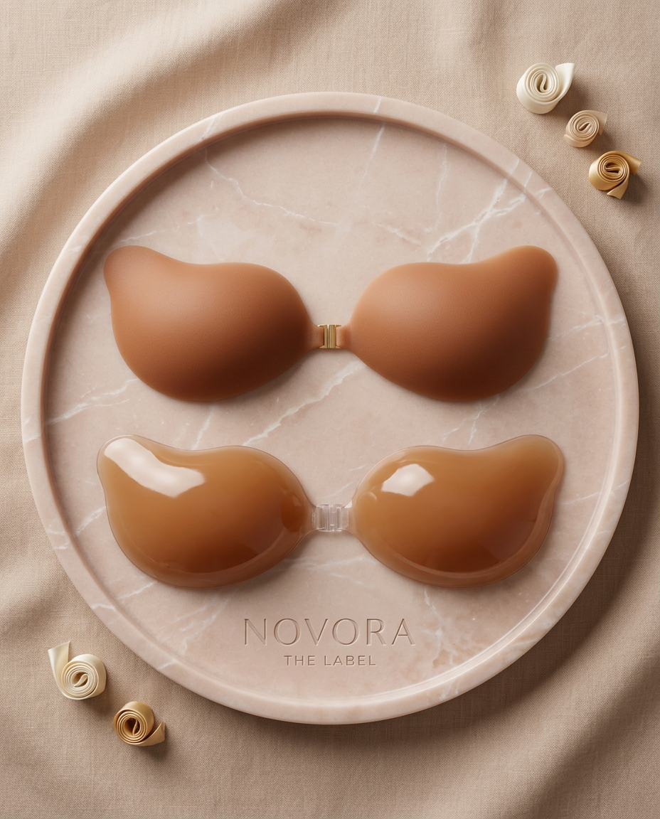 Invisible Lift Bra Cups – Silicone Adhesive Stick On Bra Cups with...