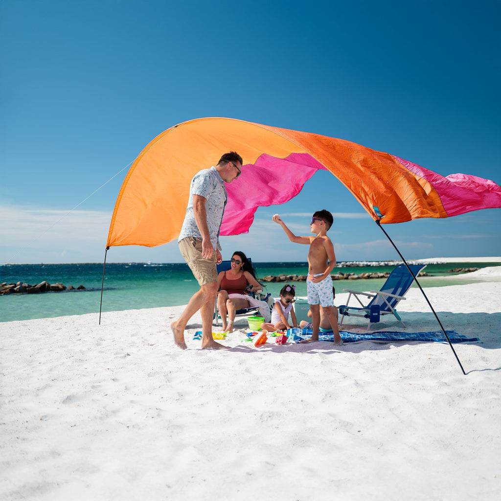 Lightweight Beach Canopy with Wind Assist for Enhanced Stability and Comfort