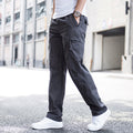 Men's lightweight cotton cargo pants front view