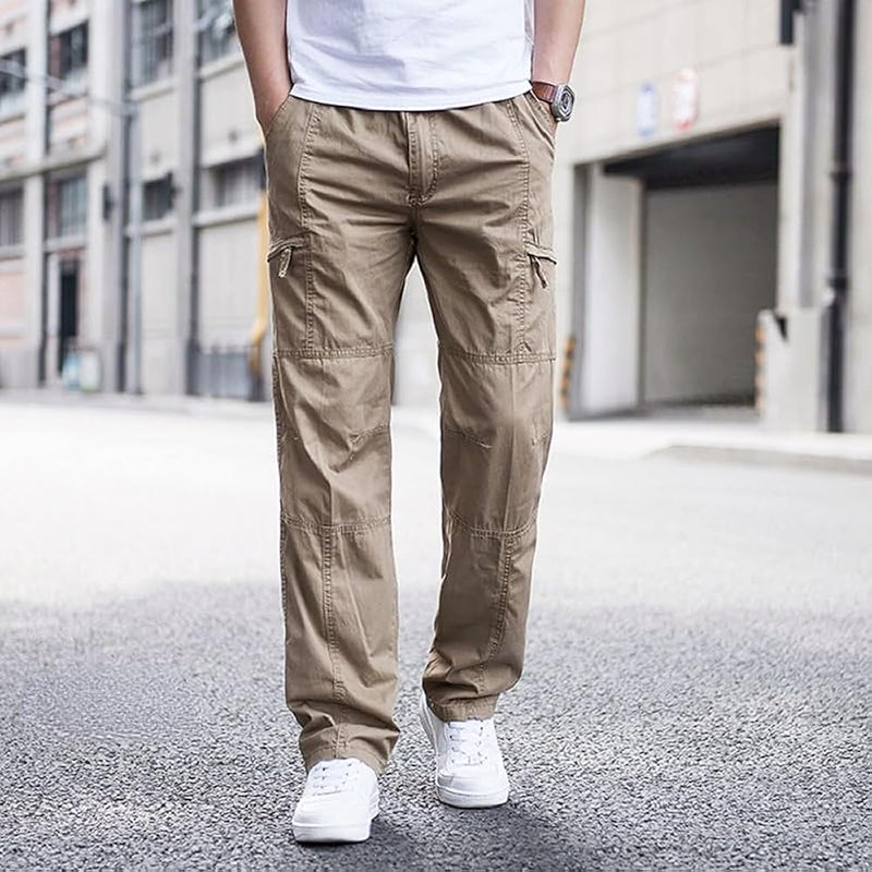 Men's lightweight cotton cargo pants color options
