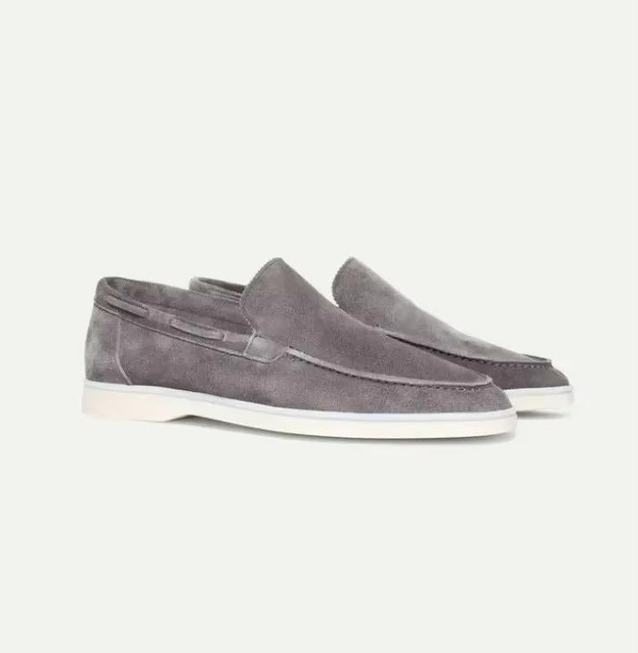 Men's Suede Loafers – Slip-On Smart Casual Boat Shoes