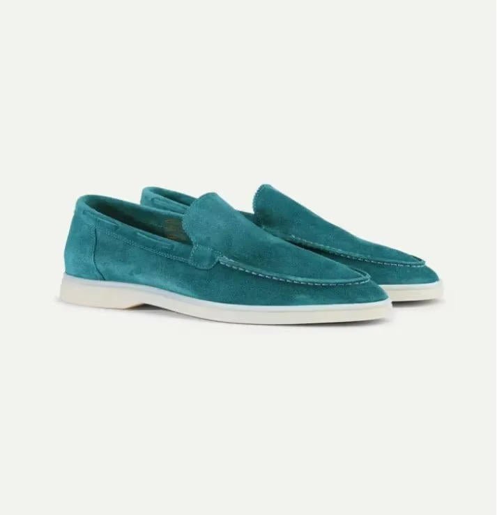 Men's Suede Loafers – Slip-On Smart Casual Boat Shoes