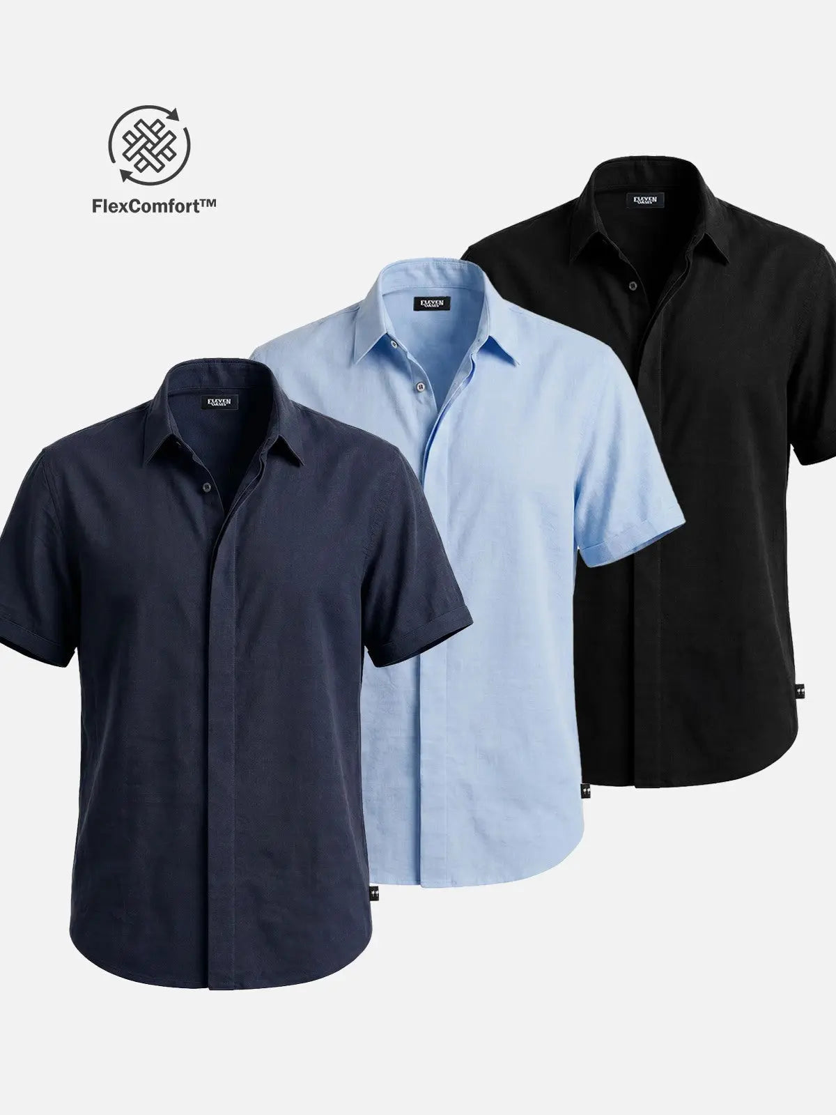 Men's Classic Short-Sleeve Shirt — Comfort Stretch