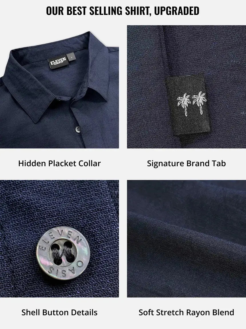 Men's Classic Short-Sleeve Shirt — Comfort Stretch