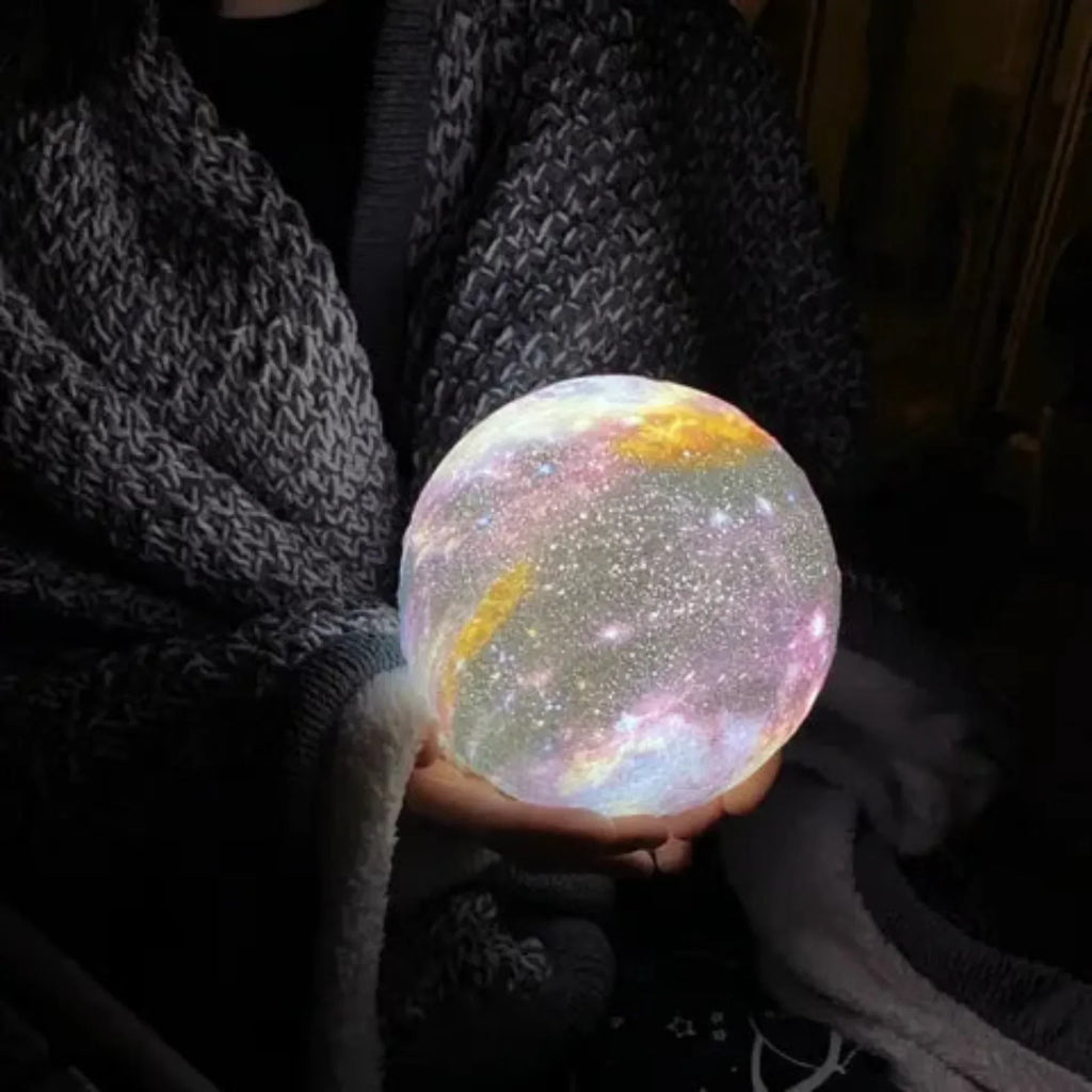 3D moon lamp display