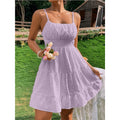 Women's Polka Dot Slip Dress – Spaghetti Strap Summer Sundress –...