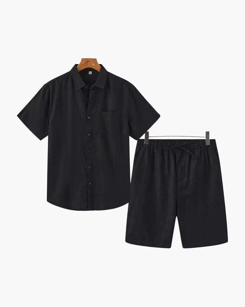 Women's Old Money Linen Combo (Shorts) 3