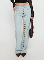 Women's Penny Mid Rise Straight Leg Jeans Light Denim | Denim jeans with a straight-leg cut & mid-rise fit 1