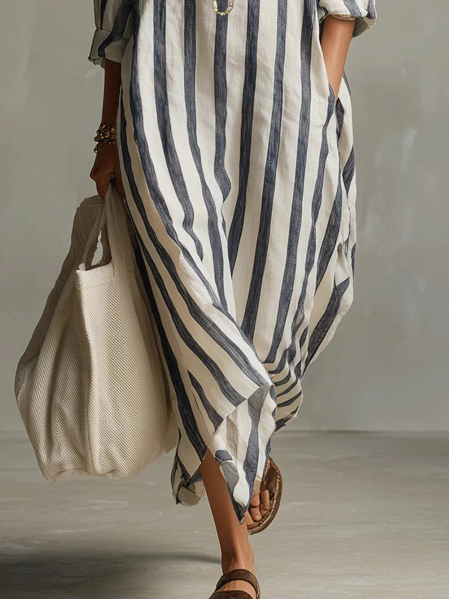 Linen shirt dress fabric and silhouette
