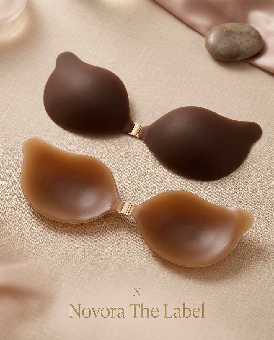 Silicone Adhesive Bra Cups | Mango Shape for Seamless Coverage | Discreet Support for Strapless Outfits