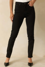 Women's The Edge of It Black Stretch High Waist Jeans | 94.4% Cotton 0