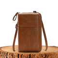 Vegan Leather Crossbody Bag with Adjustable Strap & Zippered Compartment for Effortless Style