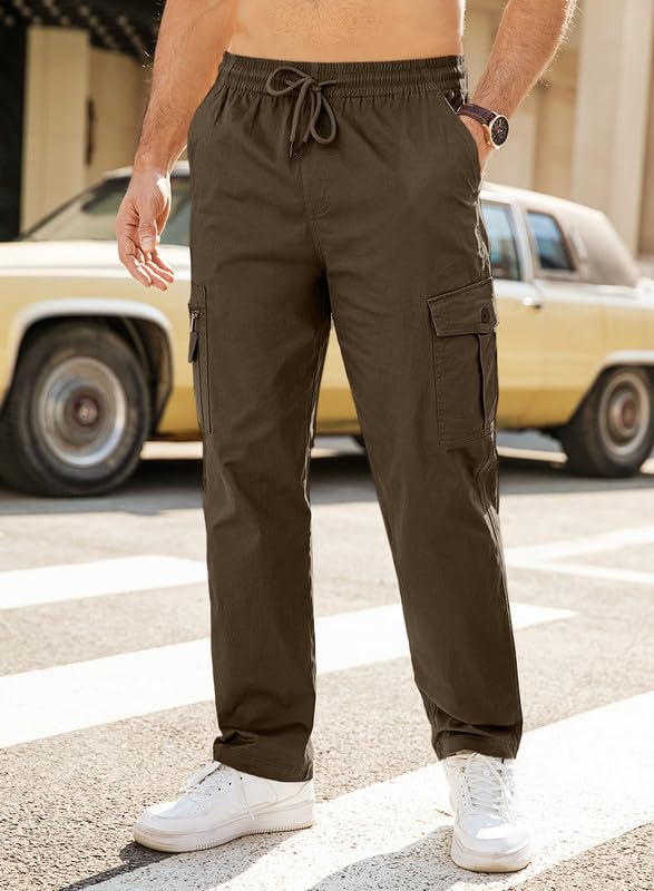 Stretchy Cargo Pants — Multi-Pocket Tactical Trousers