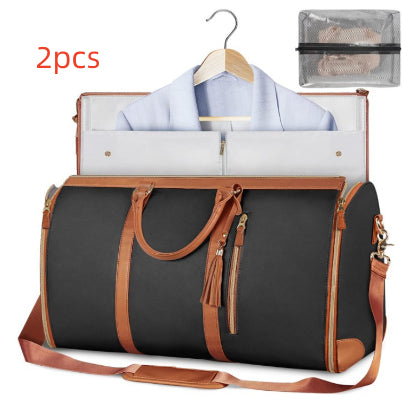 Large travel duffle tote folded compact