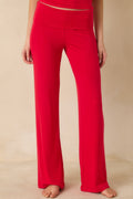 Women's Z Supply Kiss Me Red Essential Fold Over Pants | 96% Modal & 4% Spandex 0