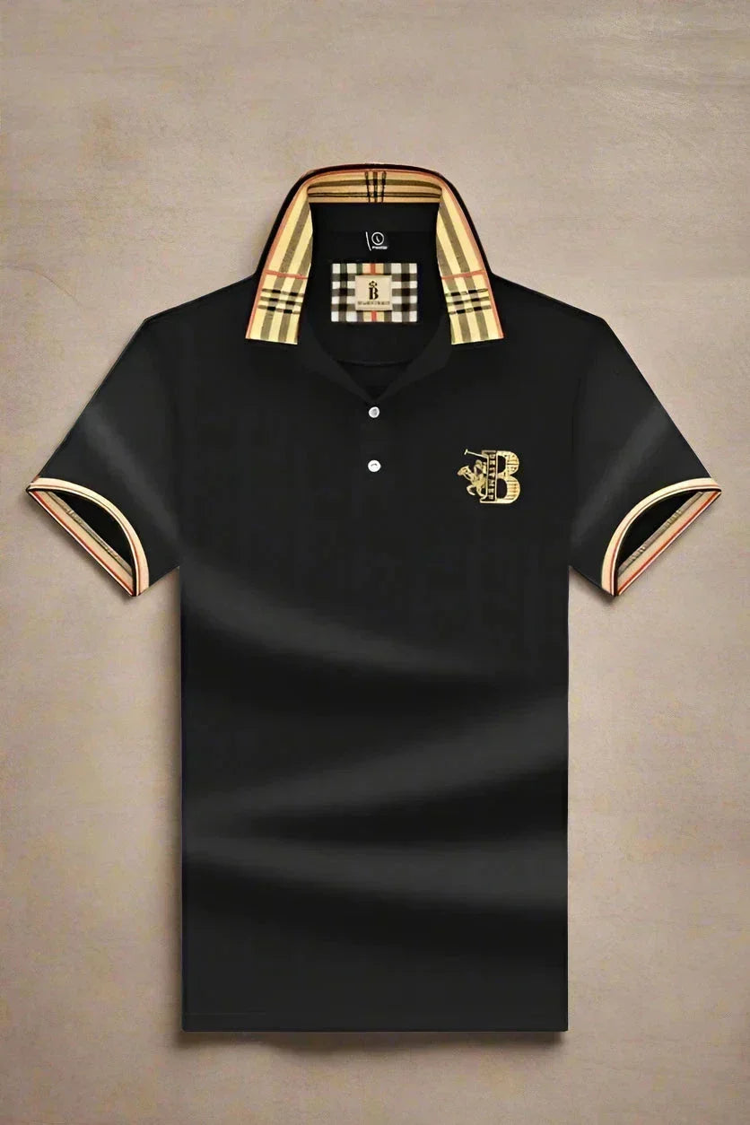 Men's polo shirt in black