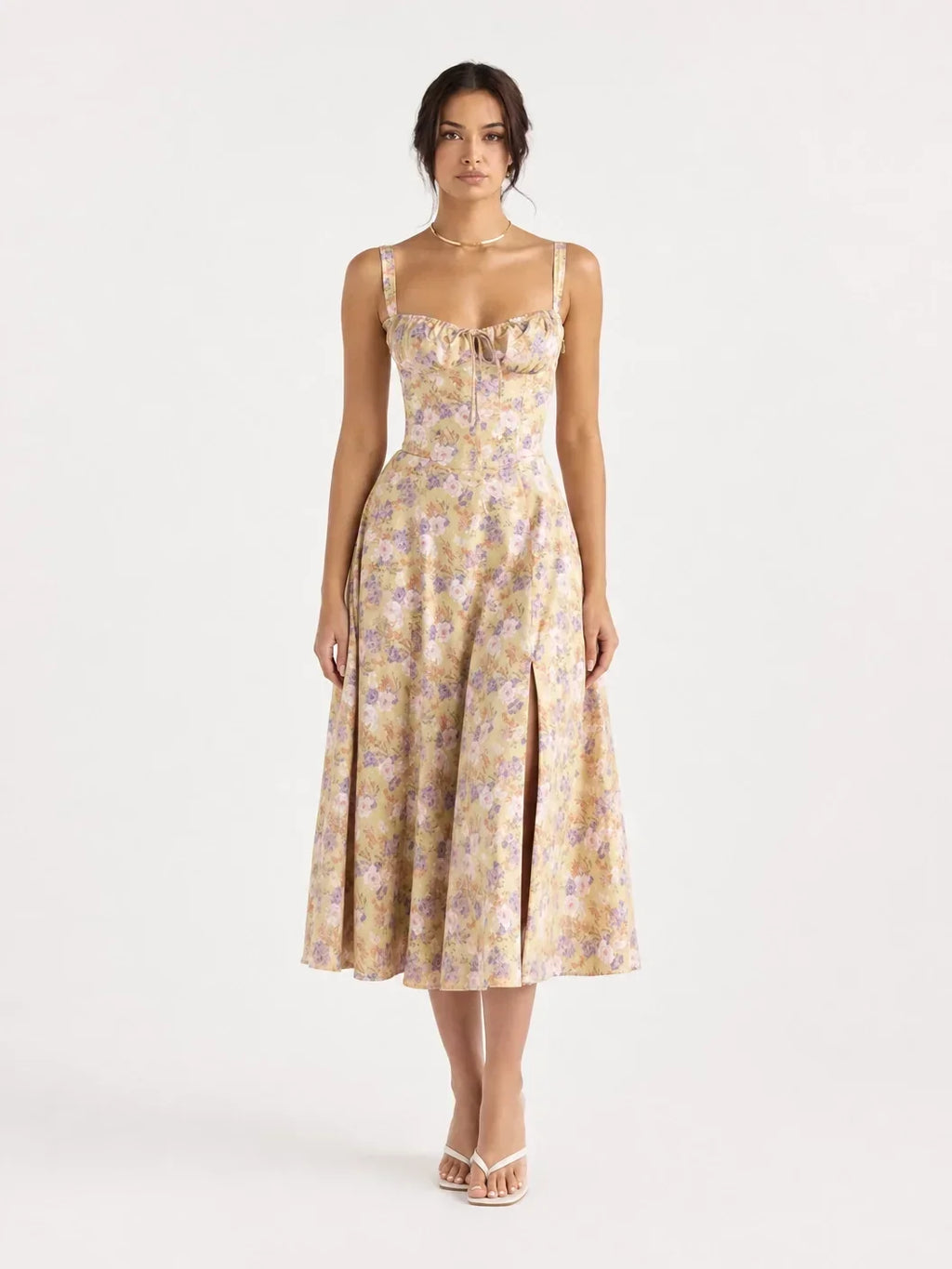 Women's Elegant Slip Dress – Summer Solid Color Spaghetti Strap...