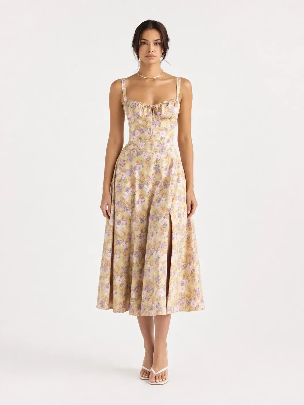 Women's Elegant Slip Dress – Summer Solid Color Spaghetti Strap...